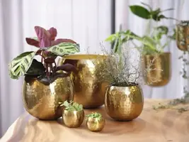 TS hangpot kody metaal 14x15 cm goud - afbeelding 4