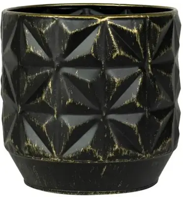 TS Linske bloempot 19x17 cm black