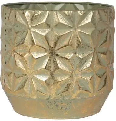 TS Linske bloempot 21x19 cm shiny gold