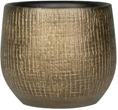 TS Ryan bloempot 15x13 cm shiny gold
