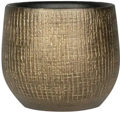 TS Ryan bloempot 18x16 cm shiny gold