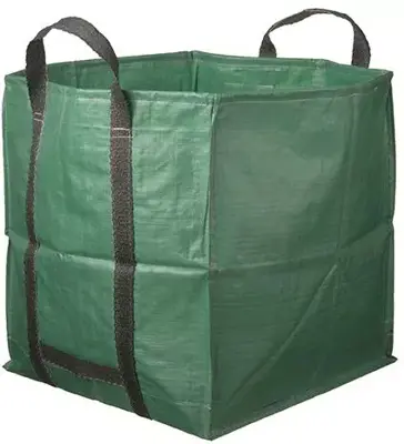 Tuinafvalzak vierkant 252L groen