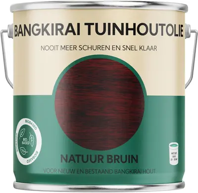 Tuinhoutolie Bangkirai – Natuurbruin – 2500 ml