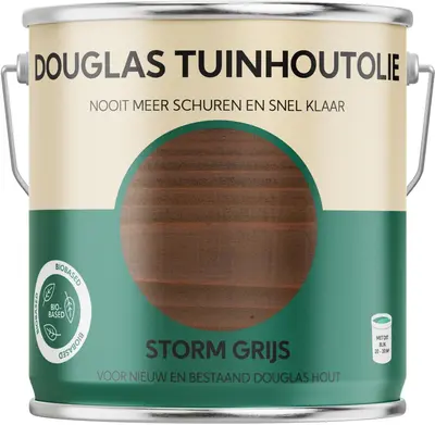 Tuinhoutolie Douglas – Stormgrijs – 2500 ml