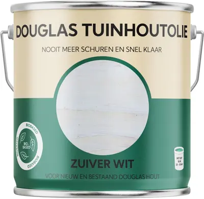 Tuinhoutolie Douglas – Zuiver Wit – 2500 ml