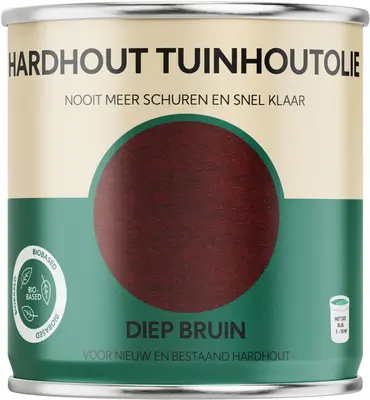 Tuinhoutolie Hardhout – Diepbruin – 750 ml