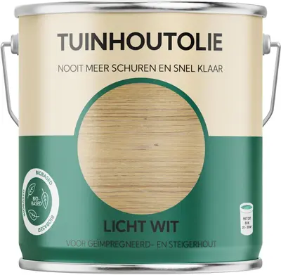 Tuinhoutolie – Lichtwit – 2500 ml