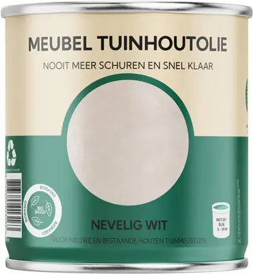 Tuinhoutolie Meubelolie – Nevelig Wit – 750 ml
