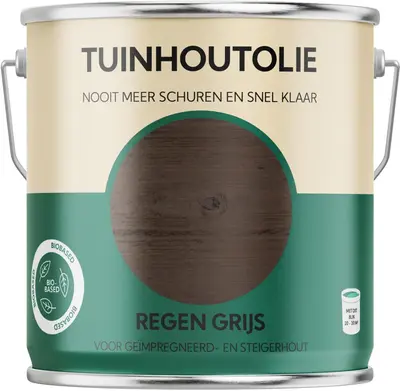 Tuinhoutolie – Regengrijs – 2500 ml