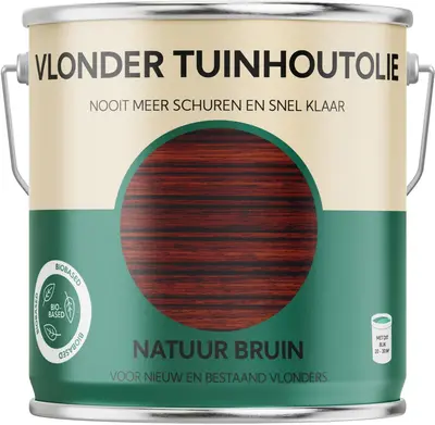 Tuinhoutolie Vlonder – Natuurbruin – 2500 ml