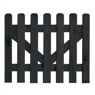 Tuinpoort Vuren Zwart Gelakt – 180 x 80 cm – Geschaafd - afbeelding 1