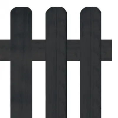 Tuinpoort Vuren Zwart Gelakt – 180 x 80 cm – Geschaafd - afbeelding 2