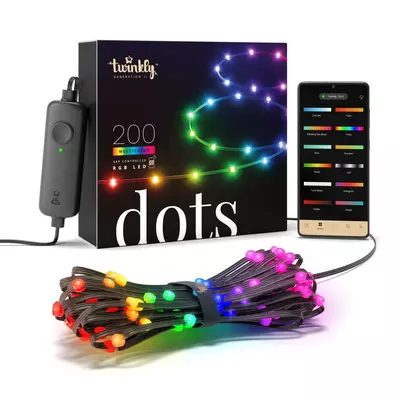 Twinkly Dots 200 RGB Flexible LED Light String 10 m 16 Million Colors Generation II - afbeelding 2
