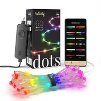 Twinkly Dots app-gestuurd flexibel LED lichtsnoer 60 RGB (16 miljoen kleuren) 3 meter transparant draad - afbeelding 3