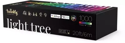 Twinkly Light Tree LED kerstverlichting Generation II 1000 lampjes 6 meter excl. paal multicolor - afbeelding 2