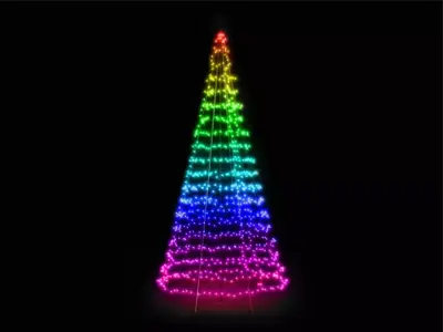 Twinkly Light Tree LED kerstverlichting Generation II 1000 lampjes 6 meter excl. paal multicolor - afbeelding 3