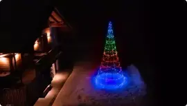 Twinkly Light Tree LED kerstverlichting Generation II 1000 lampjes 6 meter excl. paal multicolor - afbeelding 6