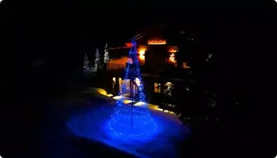 Twinkly Light Tree LED kerstverlichting Generation II 1000 lampjes 6 meter excl. paal multicolor - afbeelding 9