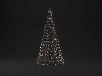 Twinkly Light Tree LED kerstverlichting Generation II 750 lampjes 4 meter incl. paal multicolor - afbeelding 3