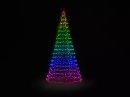 Twinkly Light Tree LED kerstverlichting Generation II 750 lampjes 4 meter incl. paal multicolor - afbeelding 4