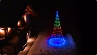 Twinkly Light Tree LED kerstverlichting Generation II 750 lampjes 4 meter incl. paal multicolor - afbeelding 6