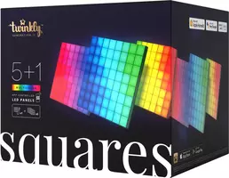 Twinkly Squares 5+1 multicolor app gestuurde LED panelen - afbeelding 1