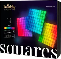 Twinkly Squares uitbreidings set 3 multicolor app gestuurde LED panelen - afbeelding 1