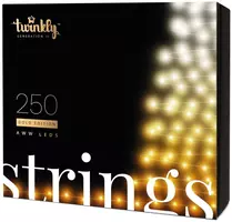 Twinkly Strings LED snoer kerstverlichting Generation II 250 lampjes 20 meter gold edition - afbeelding 1