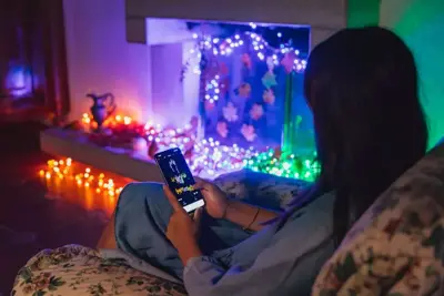 Twinkly Strings LED snoer kerstverlichting Generation II 600 lampjes 48 meter multicolor - afbeelding 18