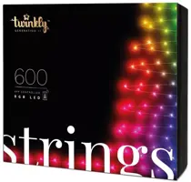 Twinkly Strings LED snoer kerstverlichting Generation II 600 lampjes 48 meter multicolor - afbeelding 1