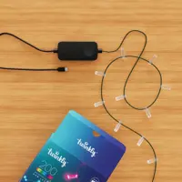 Twinkly Strings USB-C kaarsen 200 RGB-leds 12 m groene draad decoratieve binnenverlichting - afbeelding 3