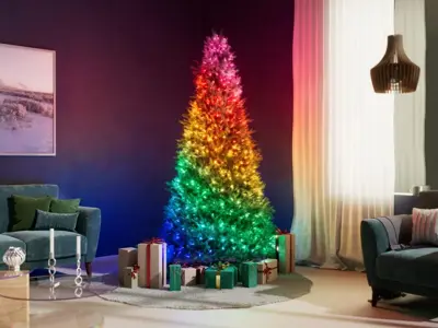 Twinkly Strings USB-C kaarsen 200 RGB-leds 12 m groene draad decoratieve binnenverlichting - afbeelding 6