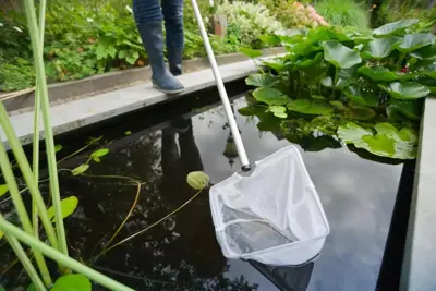 Ubbink Schepnet fijnm. met alu steel 100cm - afbeelding 3