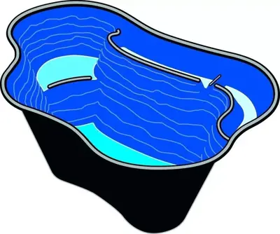 Ubbink vijverbak calmus sii 220l 135x90x45 cm - afbeelding 2
