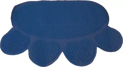 Uitloopmat poot 60x45 cm, donkerblauw. - afbeelding 2