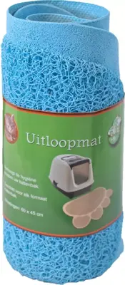 Uitloopmat poot 60x45 cm lichtblauw - afbeelding 1