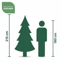 Uniplant kerstboom met lichtjes 210cm - afbeelding 3