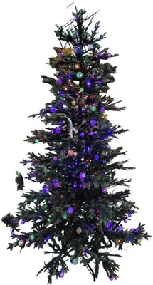 Uniplant kerstboom met lichtjes 210cm - afbeelding 2