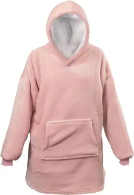 Unique Living hoodie oversized 87cm old pink - afbeelding 2