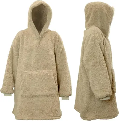 Unique Living hoodie teddy 87cm chateau grey