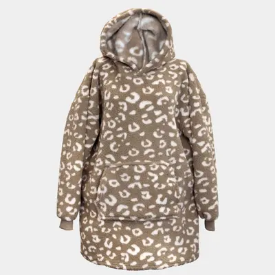 Unique Living hoodie zion 87cm taupe - afbeelding 2