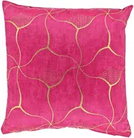 Unique Living kussen celina 45x45cm fuchsia - afbeelding 2