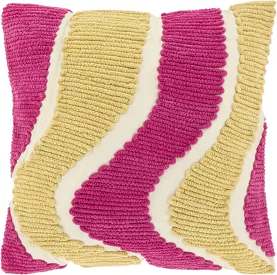 Unique Living kussen charly 45x45cm fuchsia