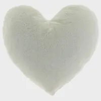 Unique Living kussen heart 45x35cm dove white - afbeelding 2
