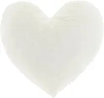Unique Living kussen heart 45x35cm dove white