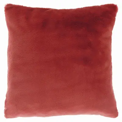 Unique Living kussen klaas 45x45cm marsala - afbeelding 2