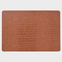 Unique Living placemat bodil 30x43cm leather brown  - afbeelding 2
