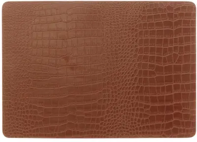 Unique Living placemat bodil 30x43cm leather brown  - afbeelding 3