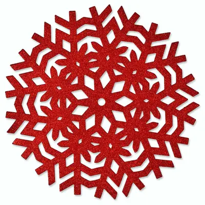 Unique Living placemat ice 38cm red 