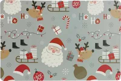 Unique Living placemat present 43.5x28.5cm dark grey  - afbeelding 1